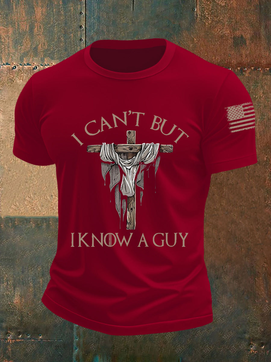 Men's British Veteran imitation cotton short-sleeved T-shirt