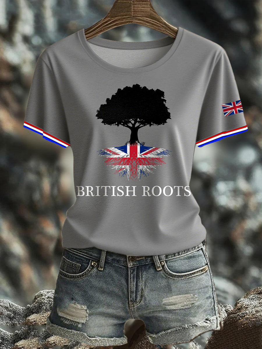 Women's British short-sleeved T-shirt