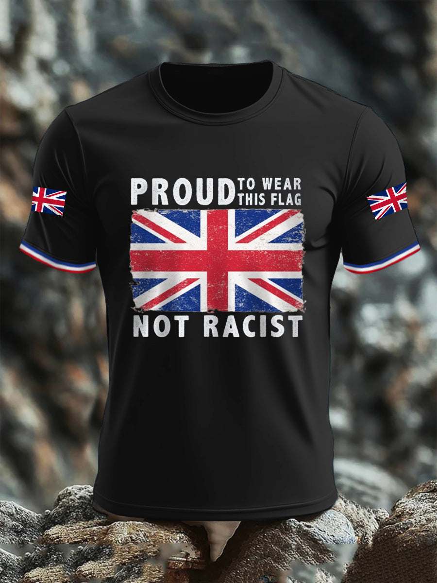 Men's Proud To WearThis Flag Not Racist T-shirt