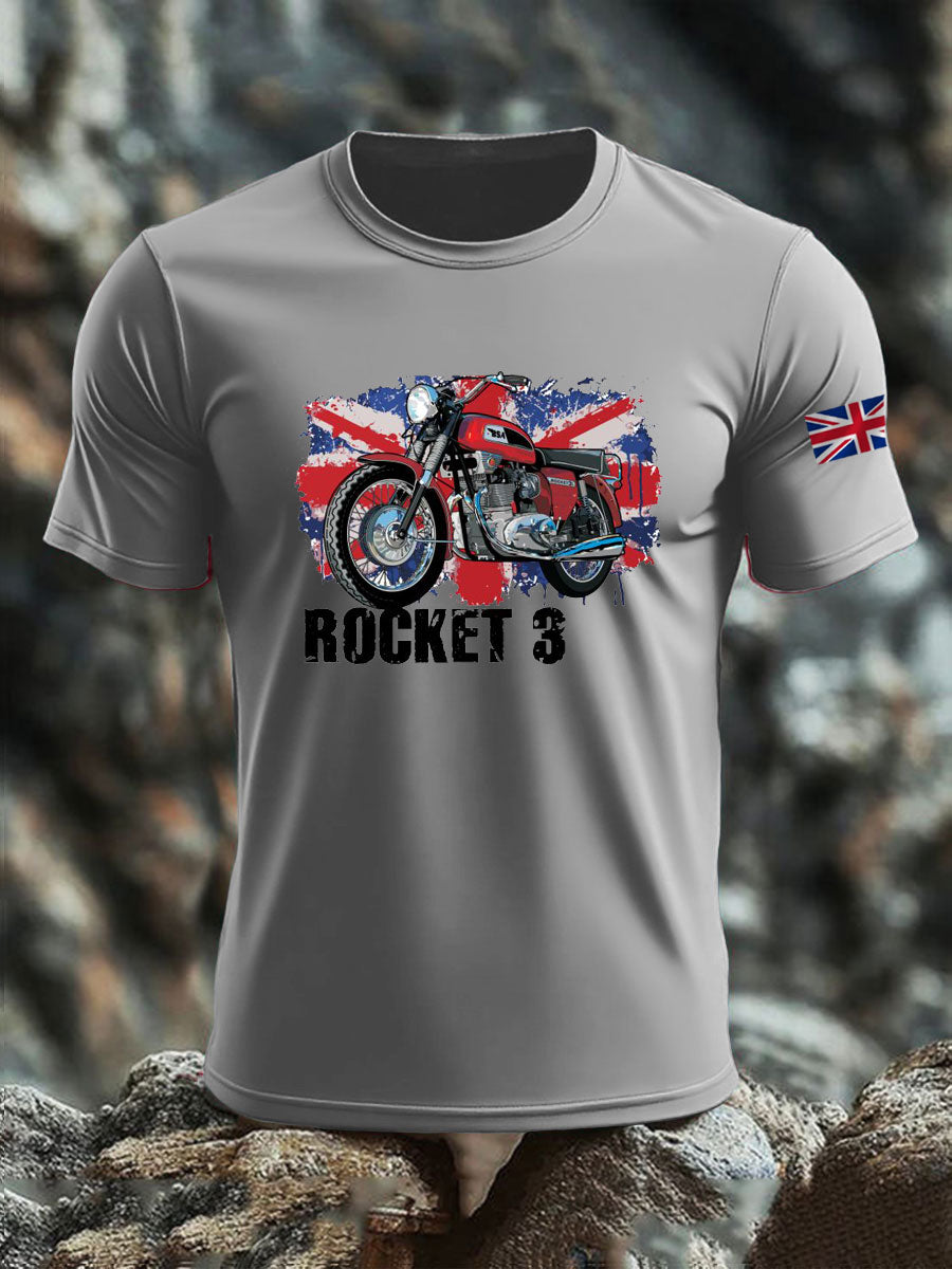 Men's British imitation cotton short-sleeved T-shirt