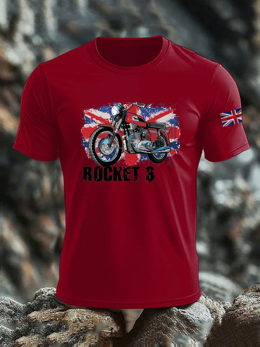 Men's British imitation cotton short-sleeved T-shirt