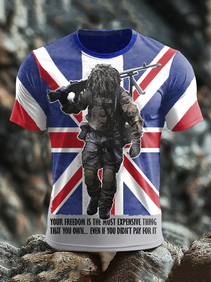 Men's British short sleeves t-shirt