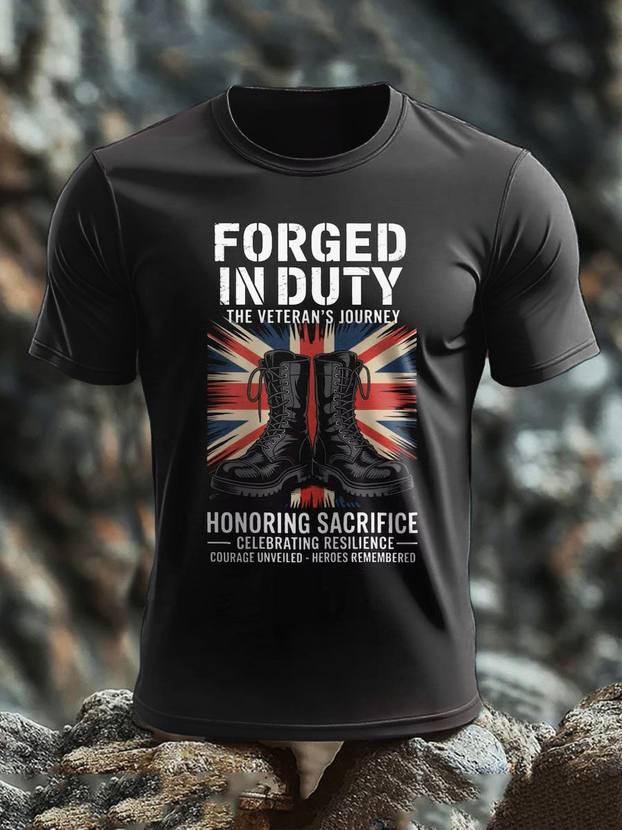 Men's British short sleeves t-shirt