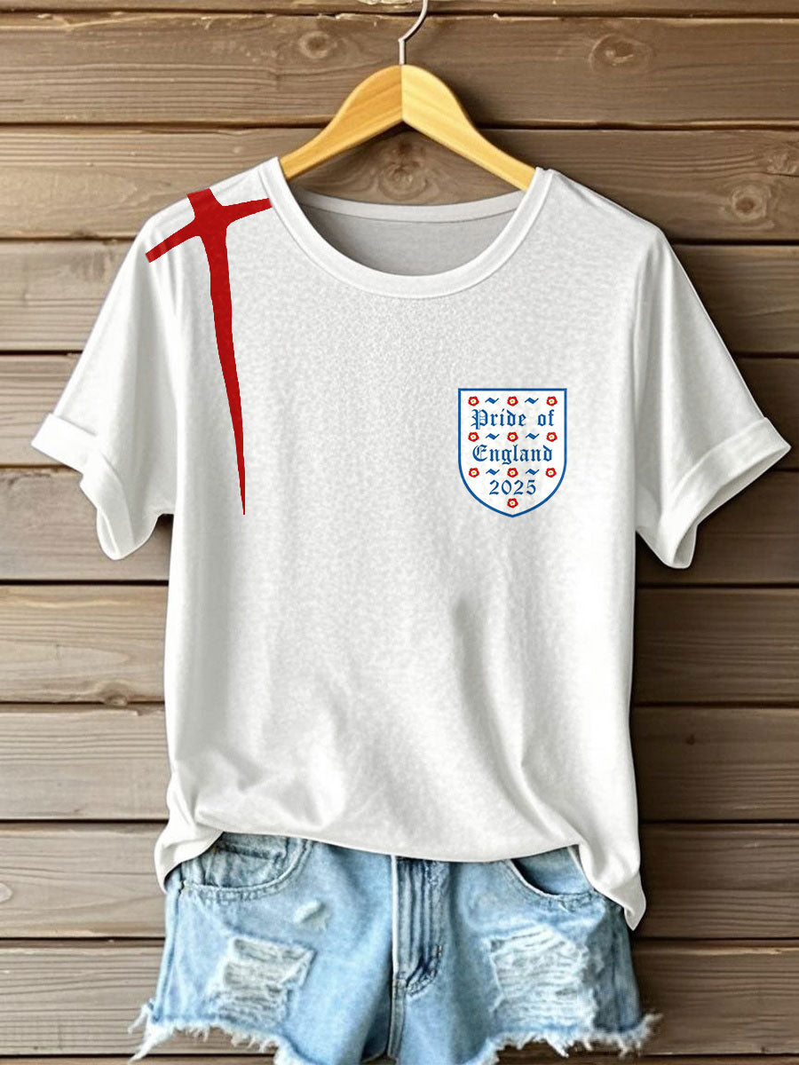Women'sUK Football Lover Champion Printed T-shirt