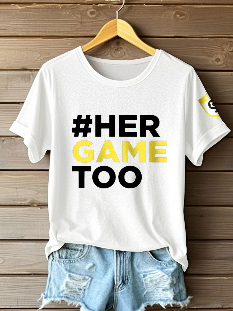 Women'sUK Football Lover Champion Printed T-shirt