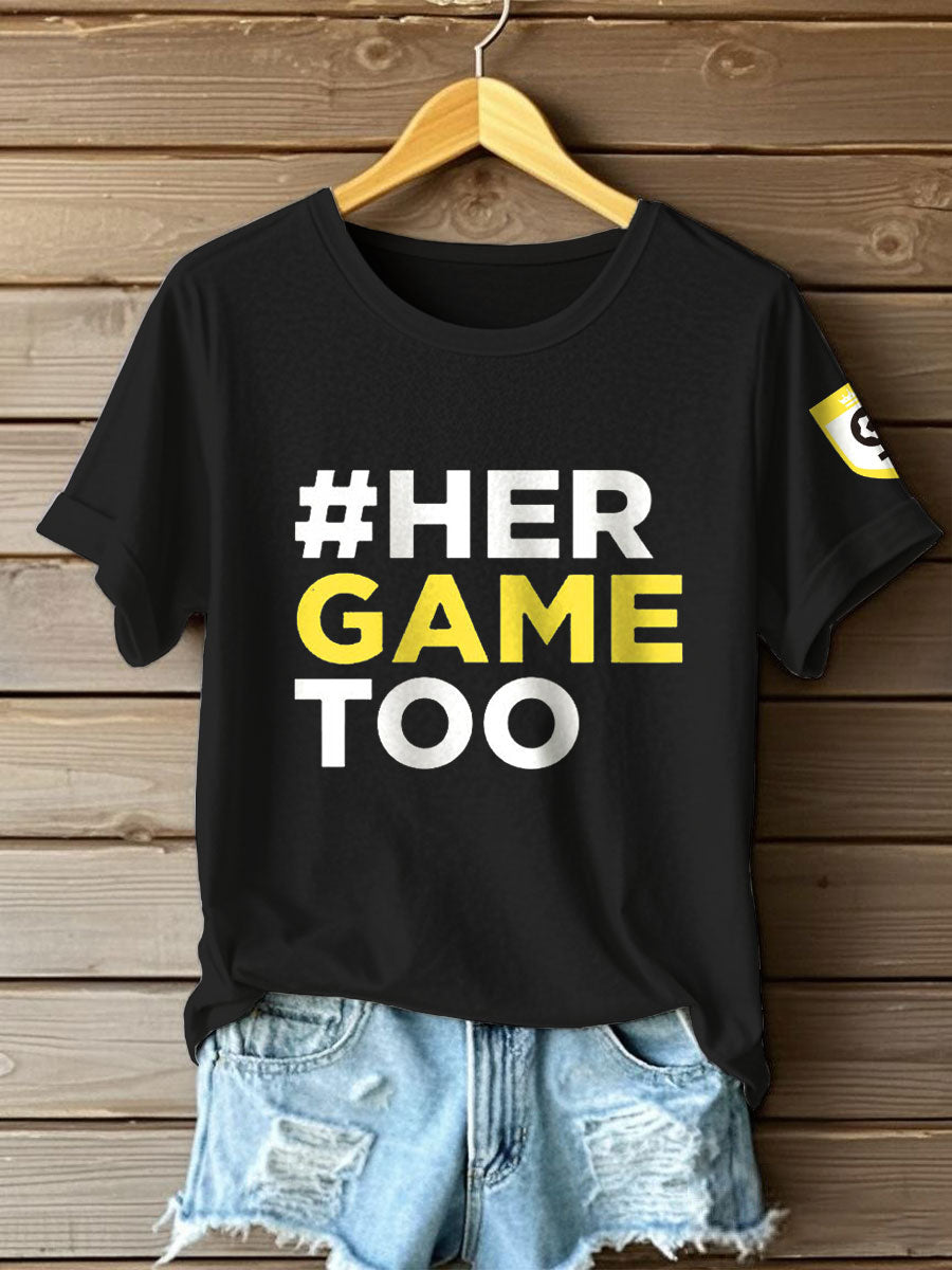Women'sUK Football Lover Champion Printed T-shirt