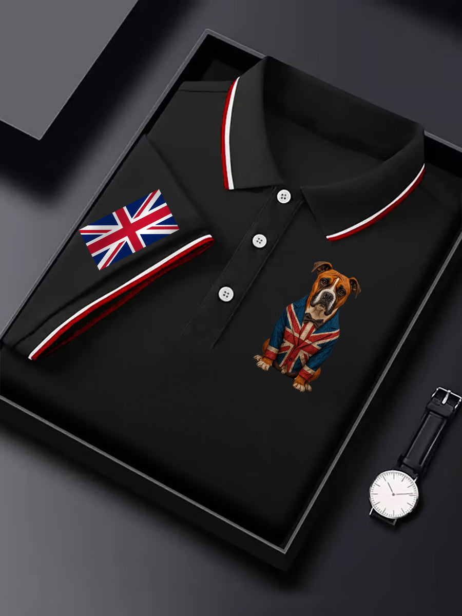 Men's Vintage England Flag Casual Shirt
