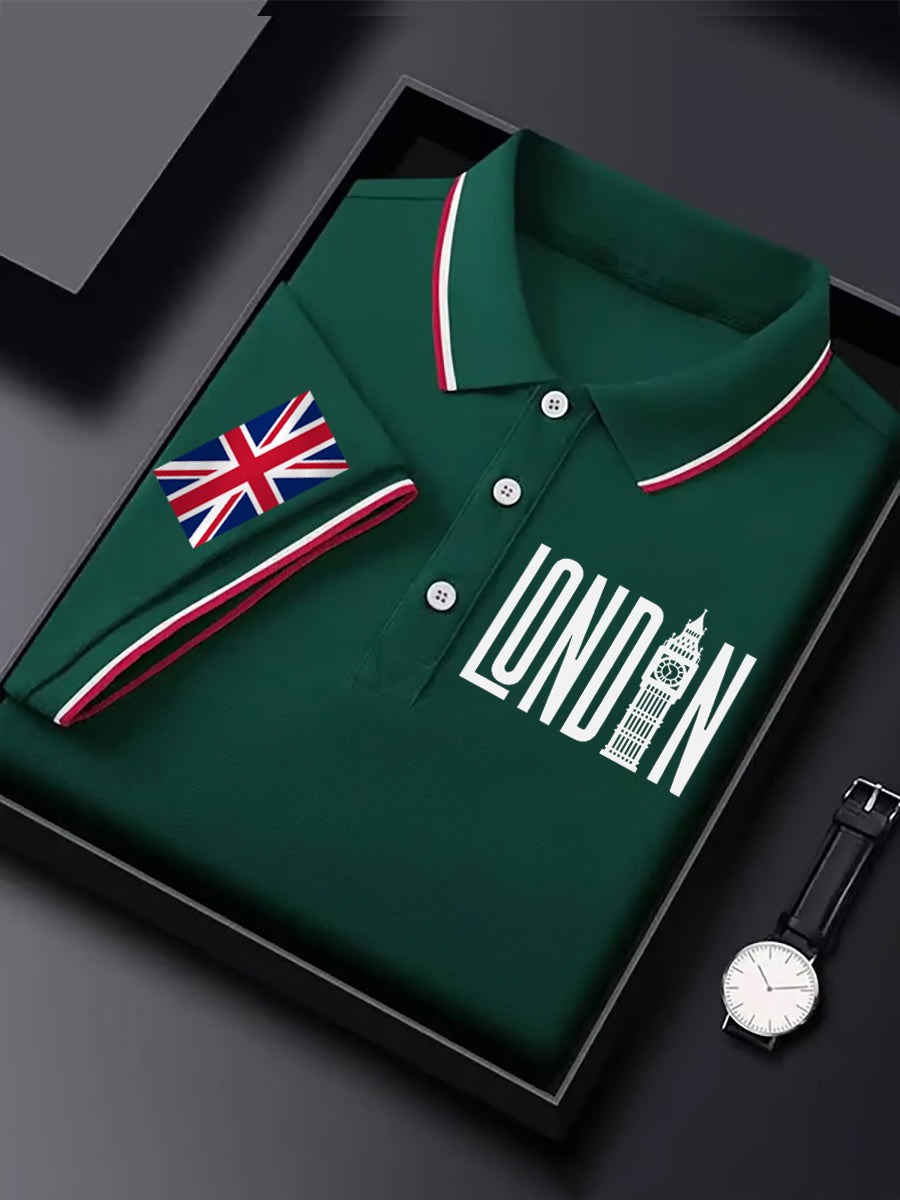 Men's Vintage England Flag Casual Shirt