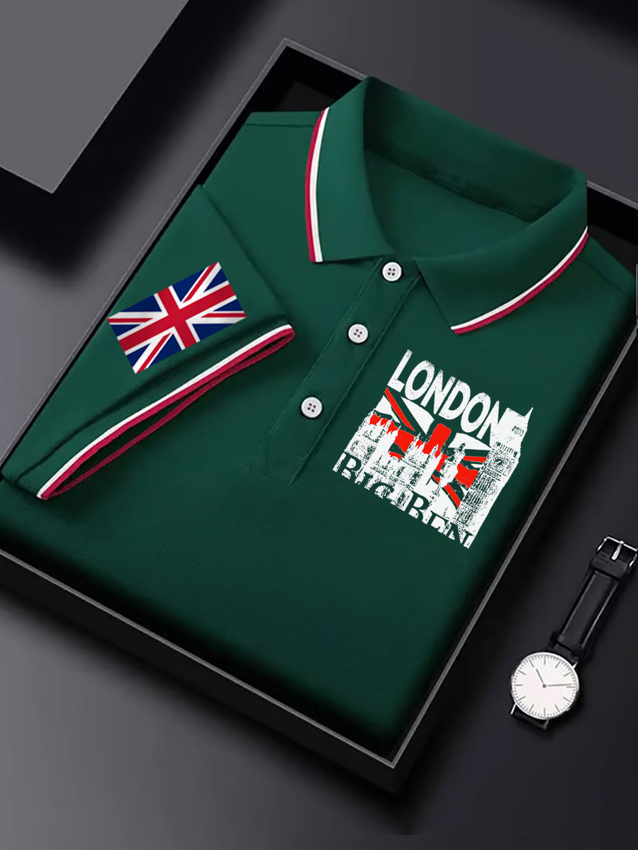 Men's Vintage England Flag Casual Shirt