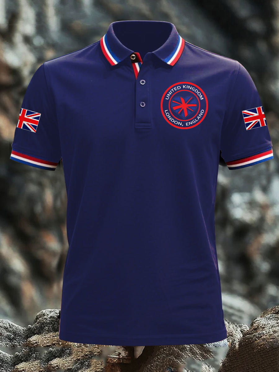 Men's Vintage England Flag Casual Shirt