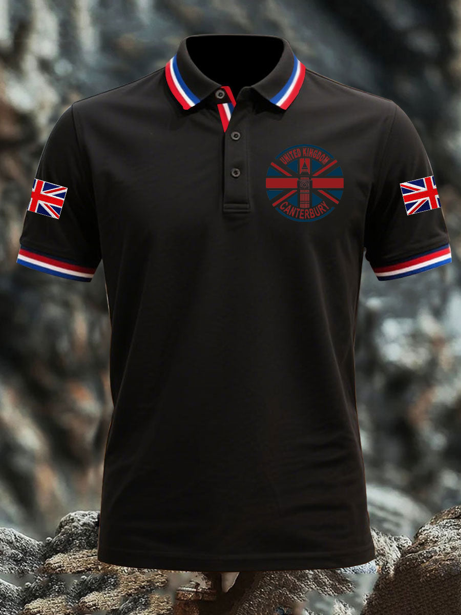 Men's Vintage England Flag Casual Shirt