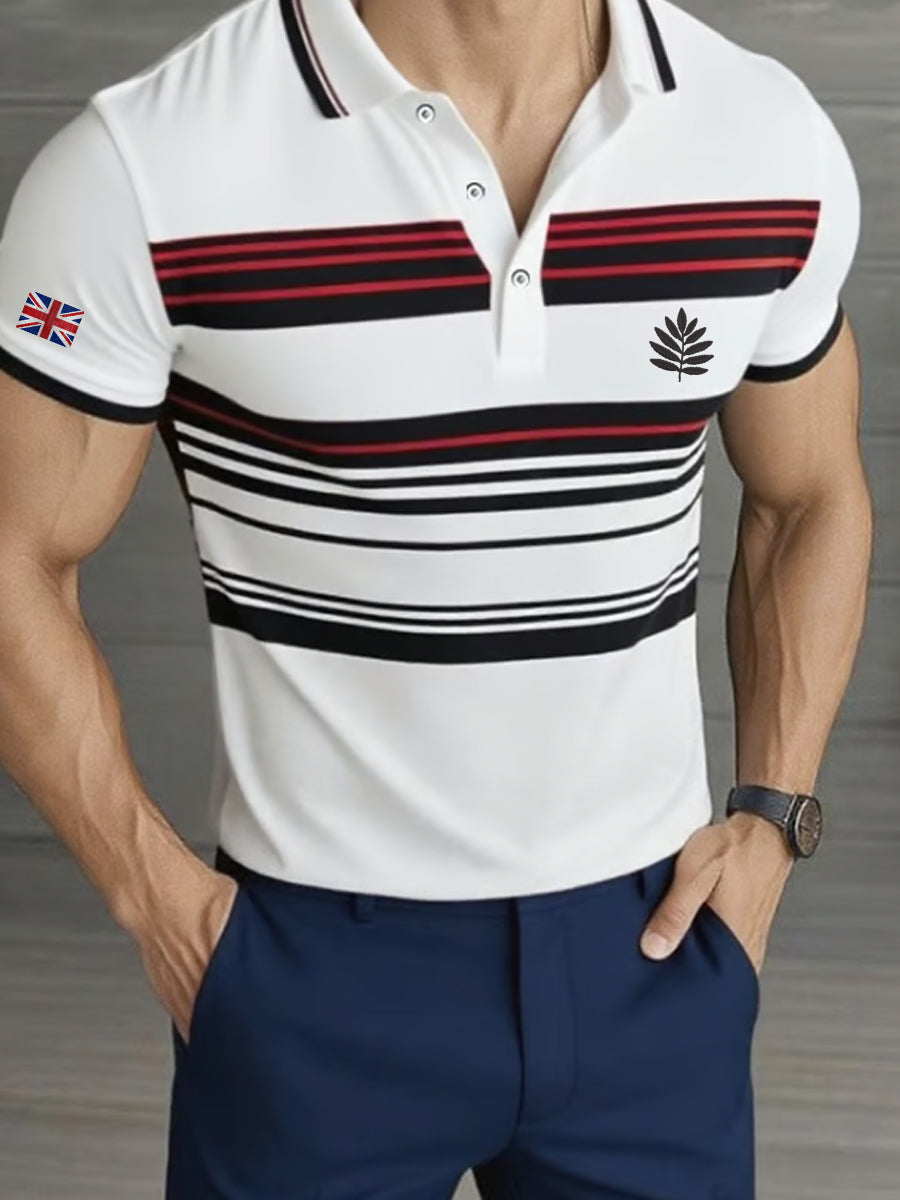 Men's Men'S Casual Classic Contrast Color Business Short-Sleeved Shirt