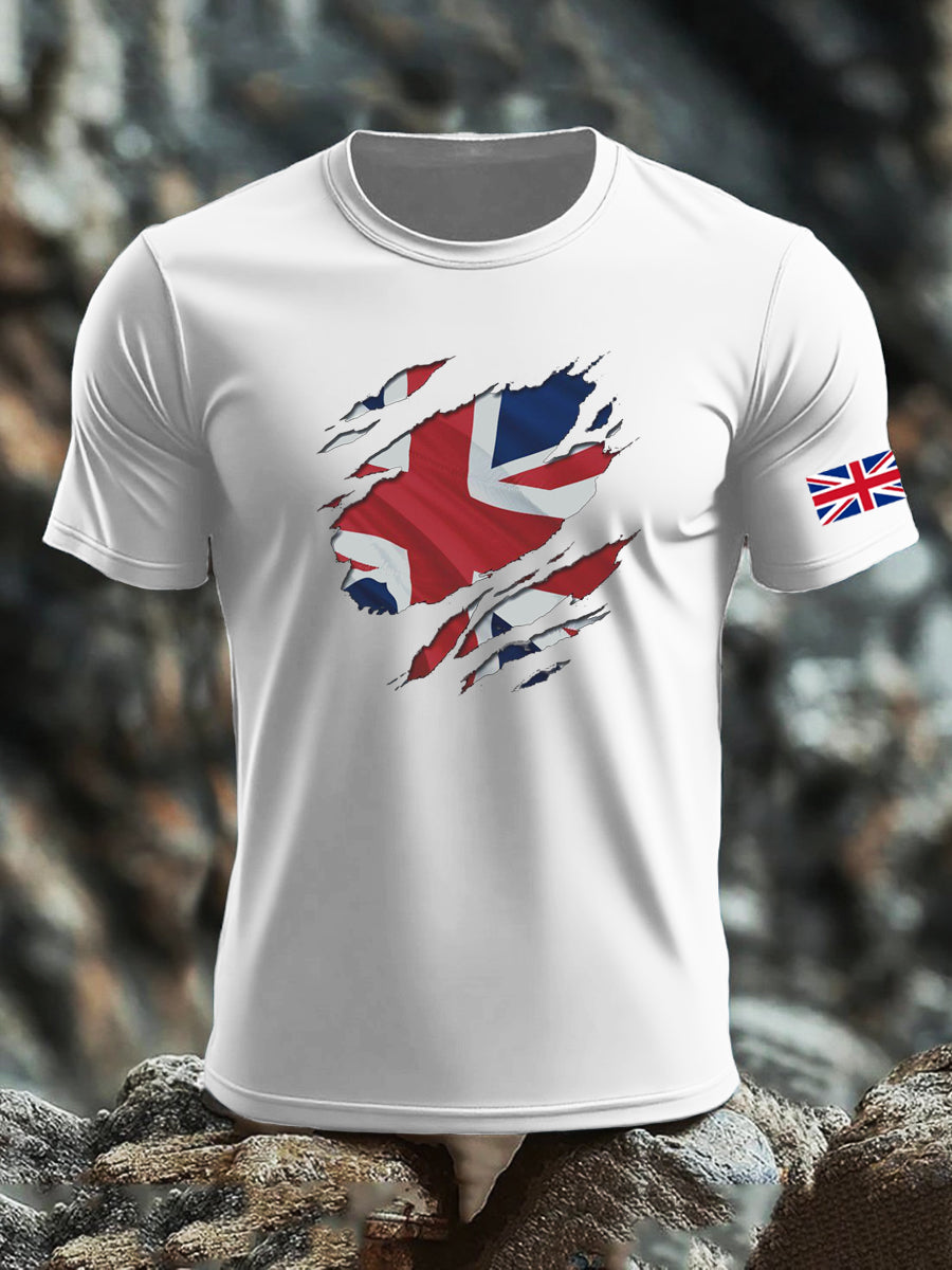 Men's UK Flag Printed T-shirt