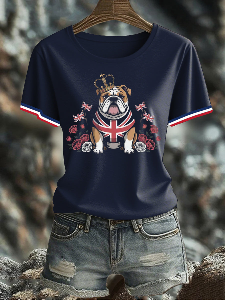 Women's UK Flag Printed T-shirt