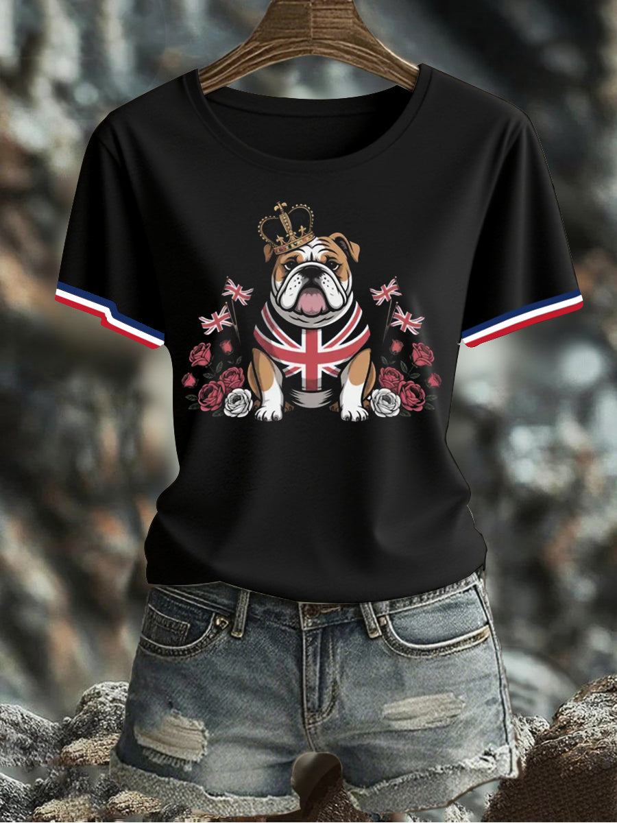 Women's UK Flag Printed T-shirt