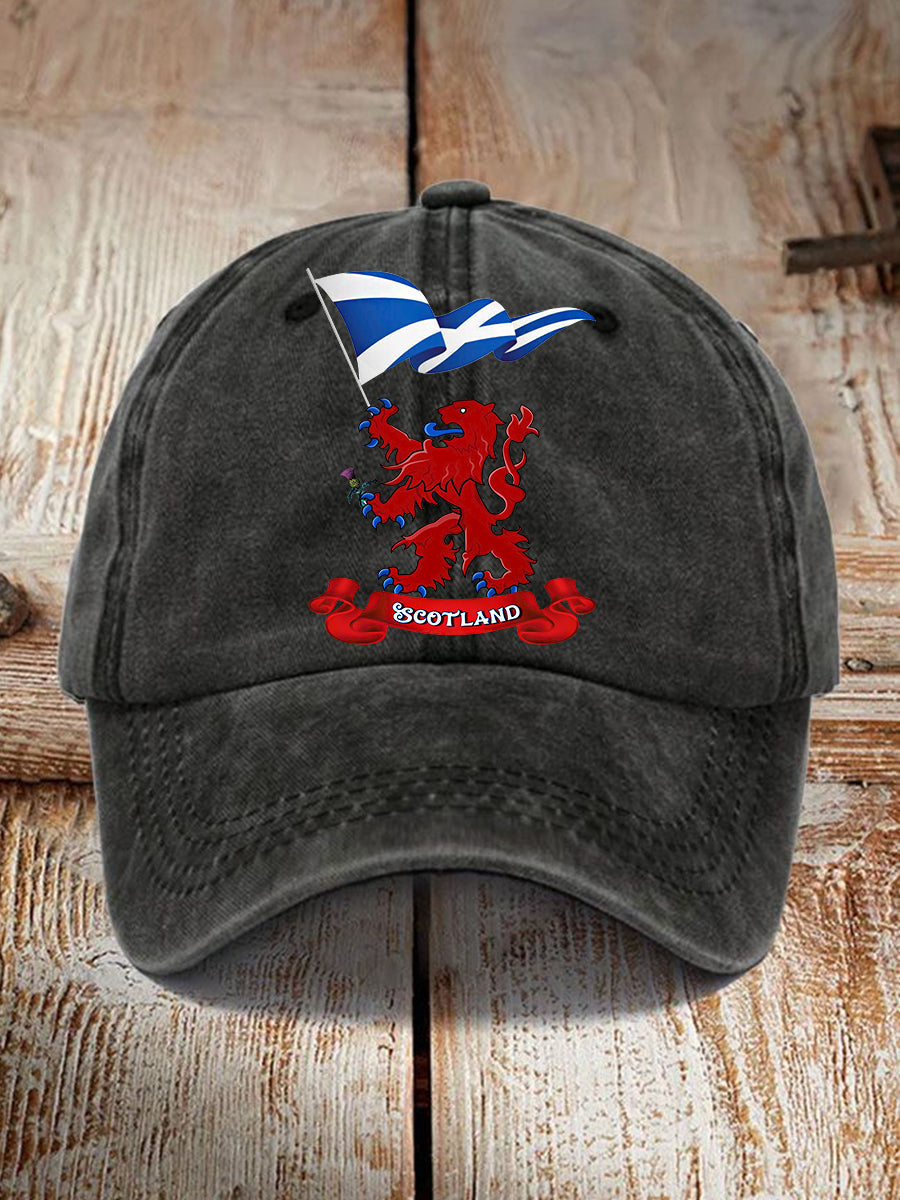 Unisex Scotland Flag Proud The Brave Printed Hat