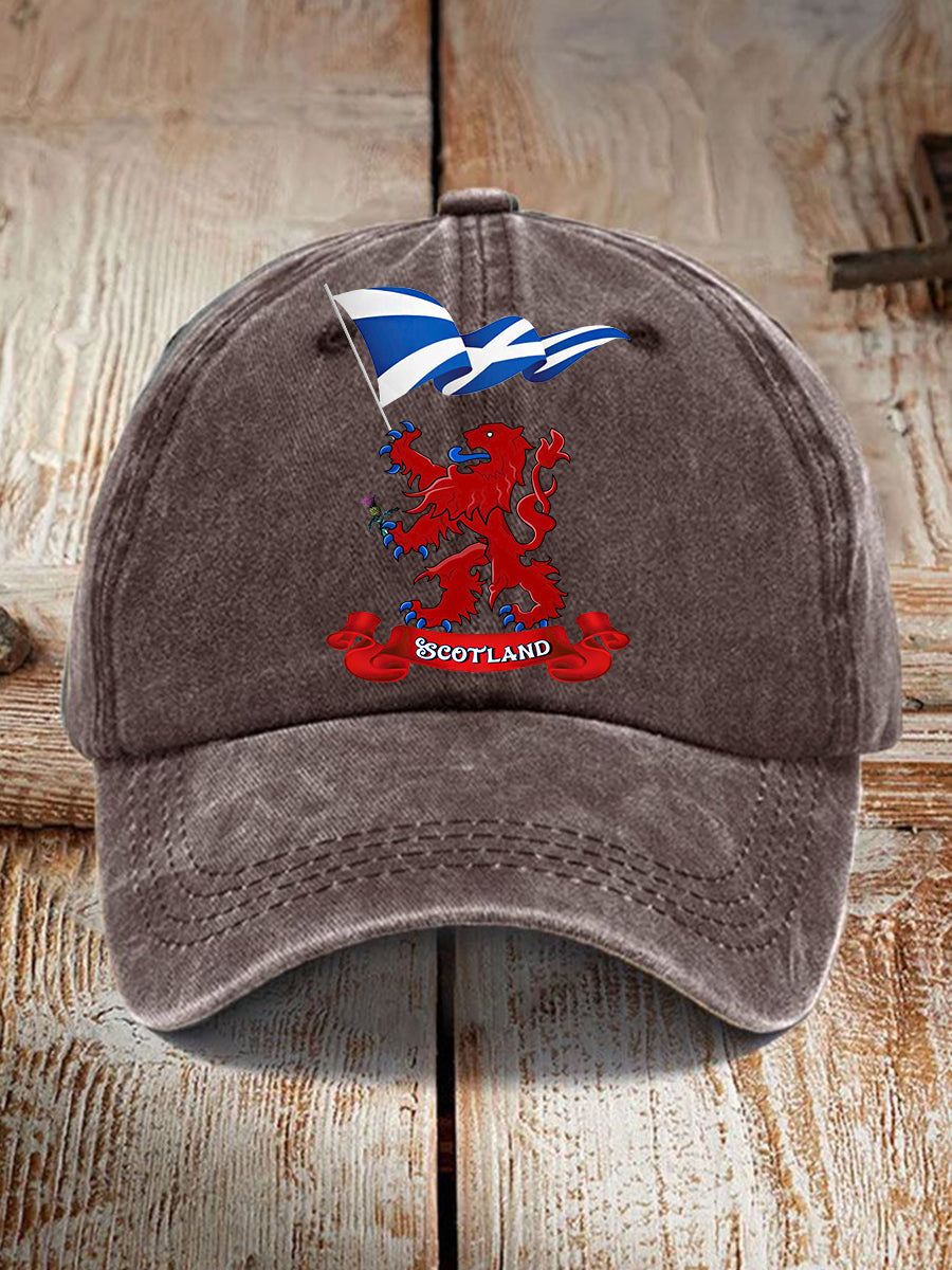 Unisex Scotland Flag Proud The Brave Printed Hat