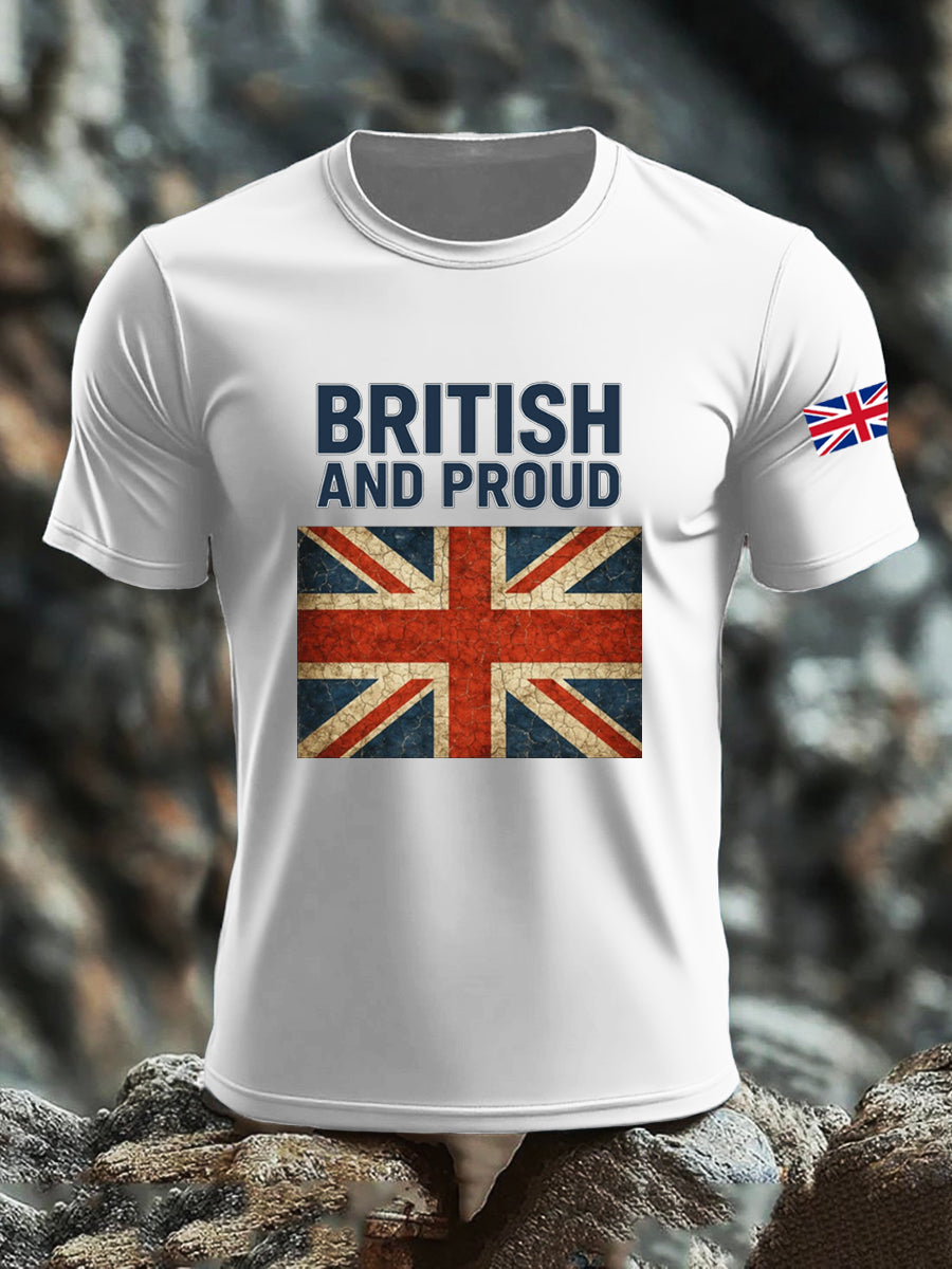 Men's UK Flag Printed T-shirt