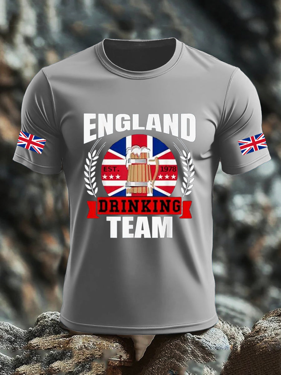Men's UK Flag Liquor Printed T-shirt