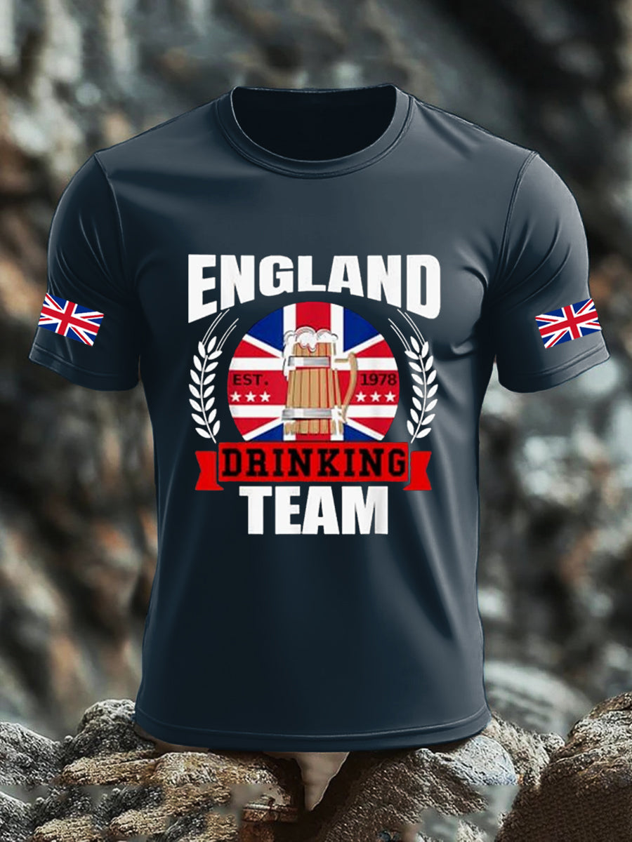 Men's UK Flag Liquor Printed T-shirt