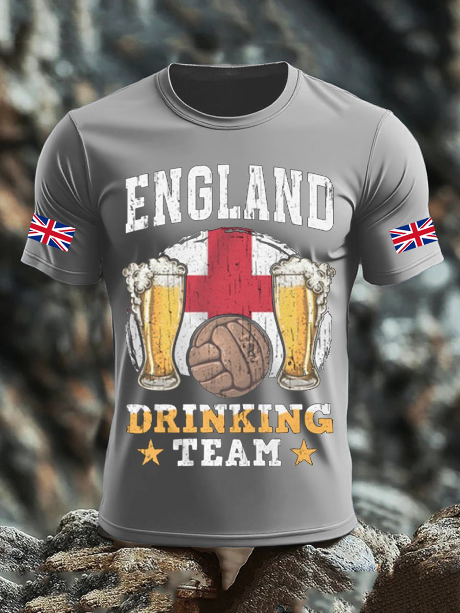 Men's UK Flag Liquor Printed T-shirt