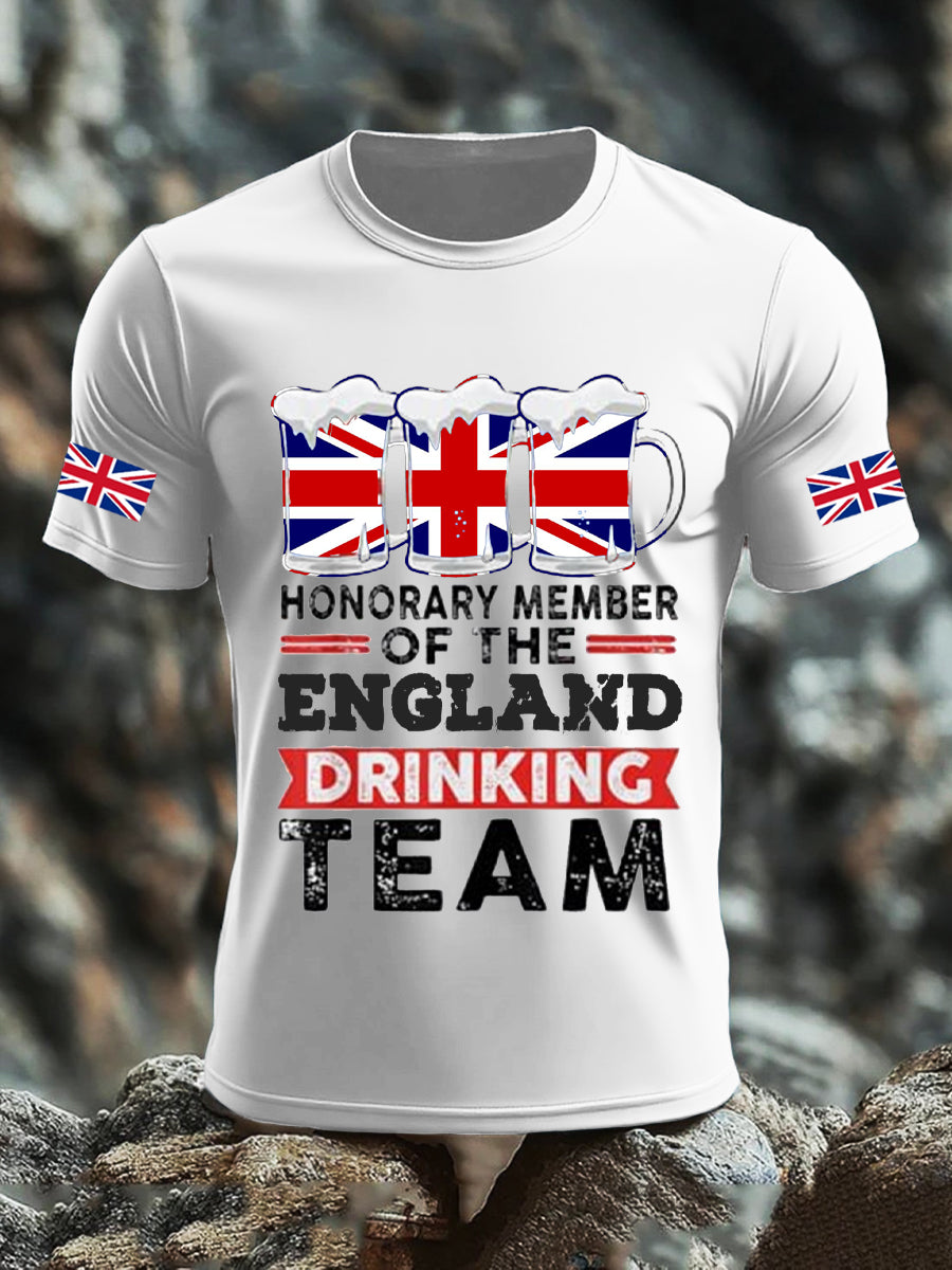 Men's UK Flag Liquor Printed T-shirt