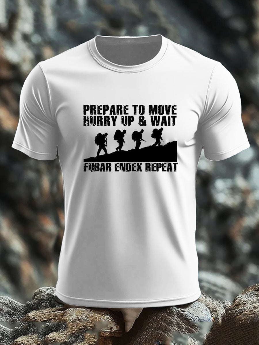 Men's British Veteran imitation cotton short-sleeved T-shirt