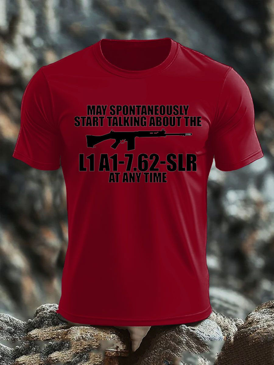 Men's British Veteran imitation cotton short-sleeved T-shirt