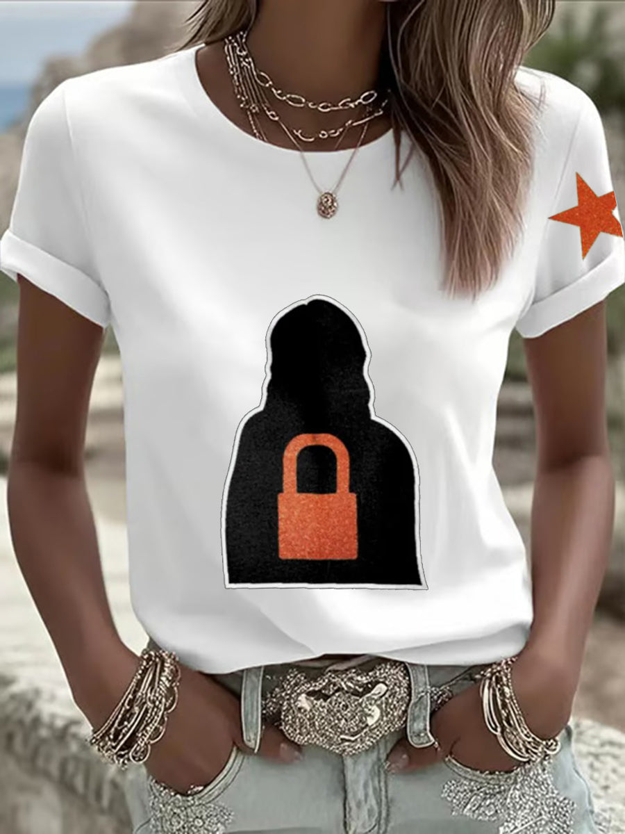 Women's The Life of A Show Girl Fan Printed T-shirt