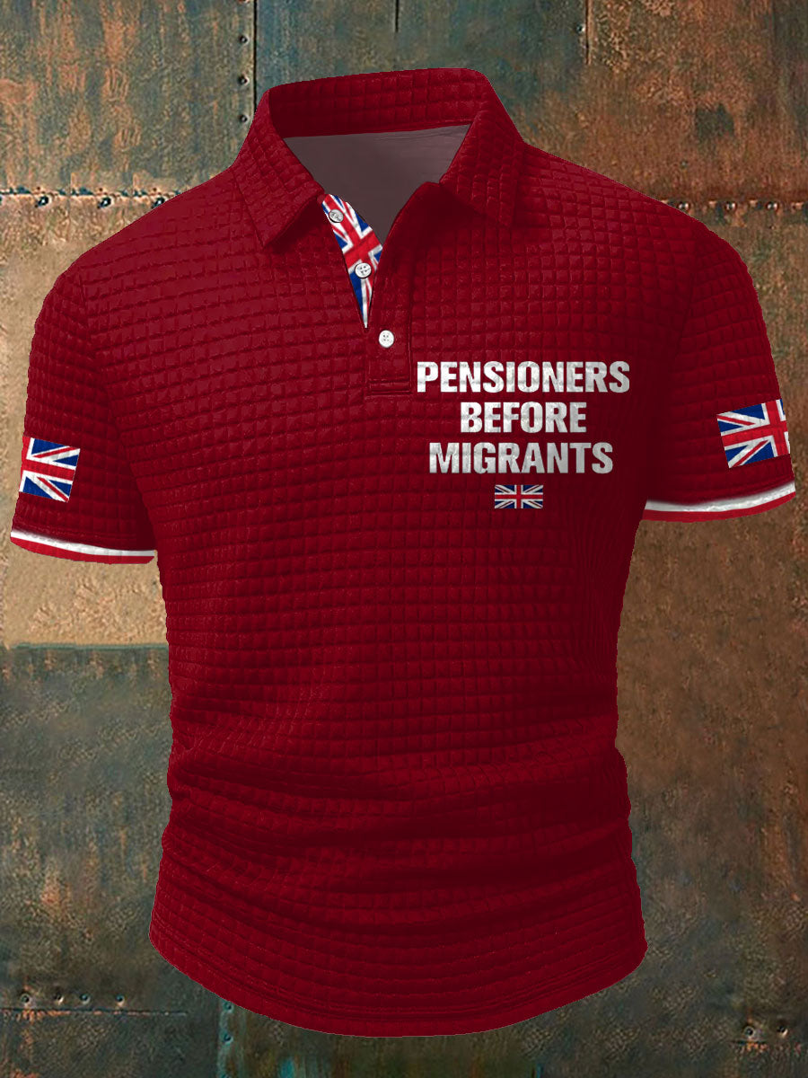 Nen's UK Flag Immigration Printed Casual Tops