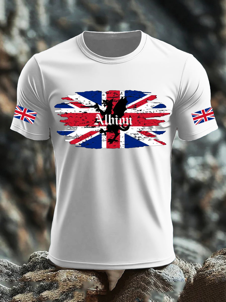 Men's UK Flag Printed T-shirt