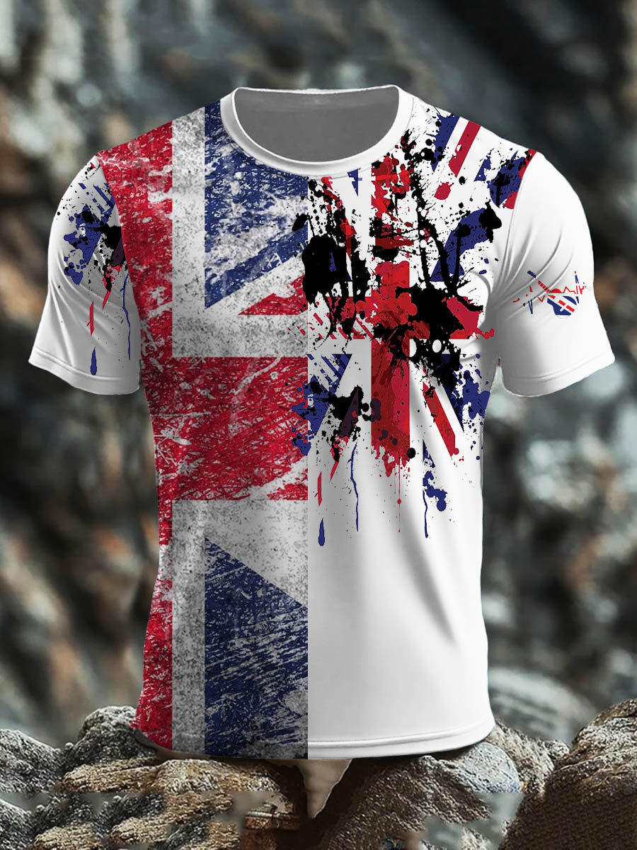 Men's British short sleeves t-shirt
