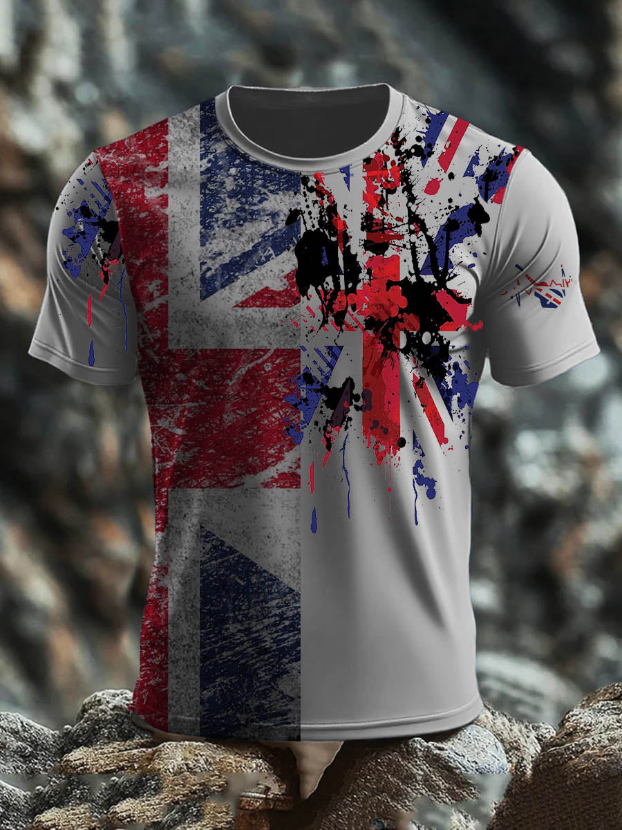 Men's British short sleeves t-shirt