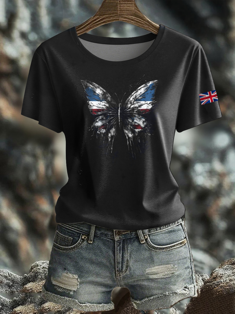 Women's British short-sleeved T-shirt