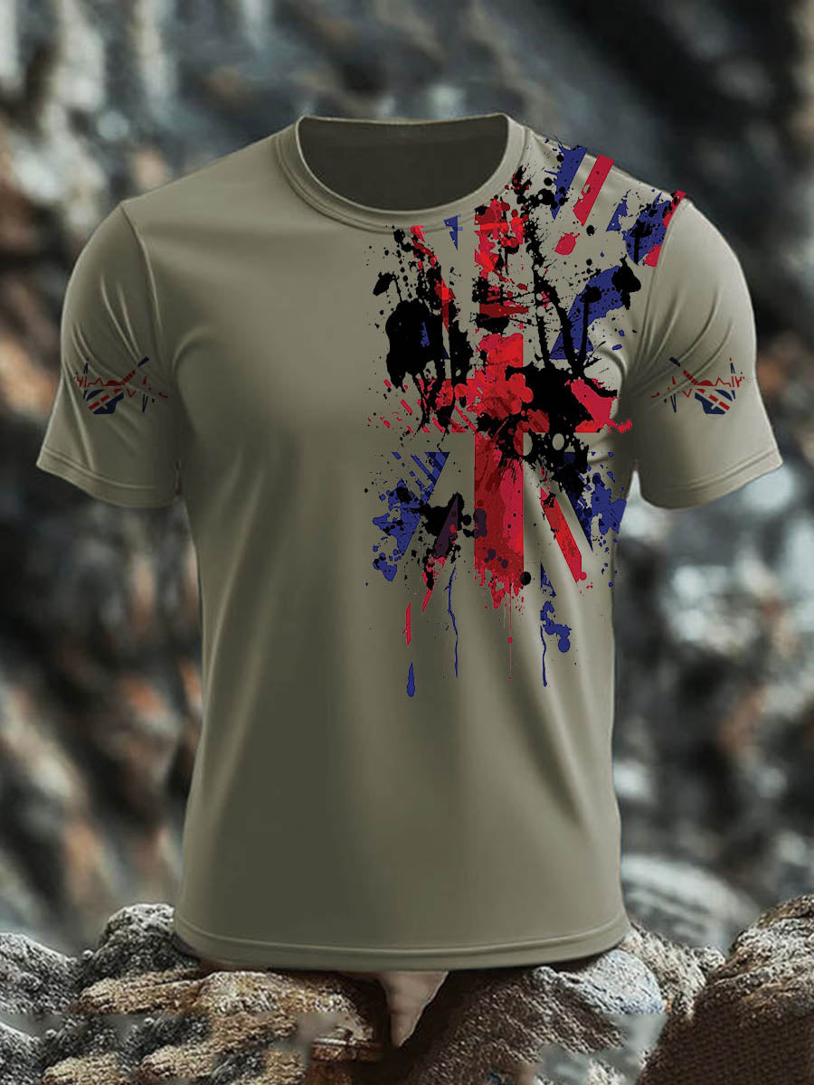 Men's British short sleeves t-shirt