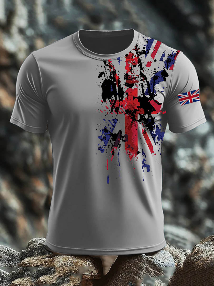Men's British short sleeves t-shirt
