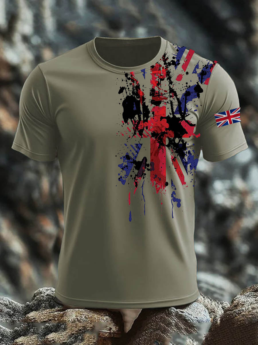 Men's British short sleeves t-shirt