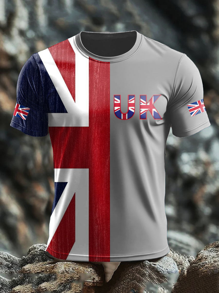 Men's UK Flag Printed T-shirt