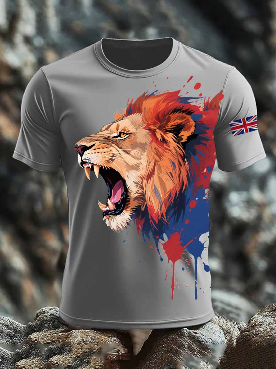 Men's British short sleeves t-shirt