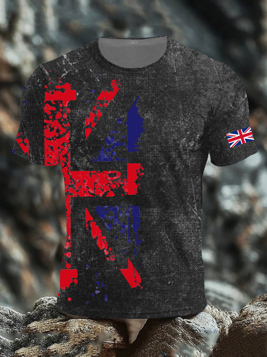 Men's UK Flag Printed T-shirt