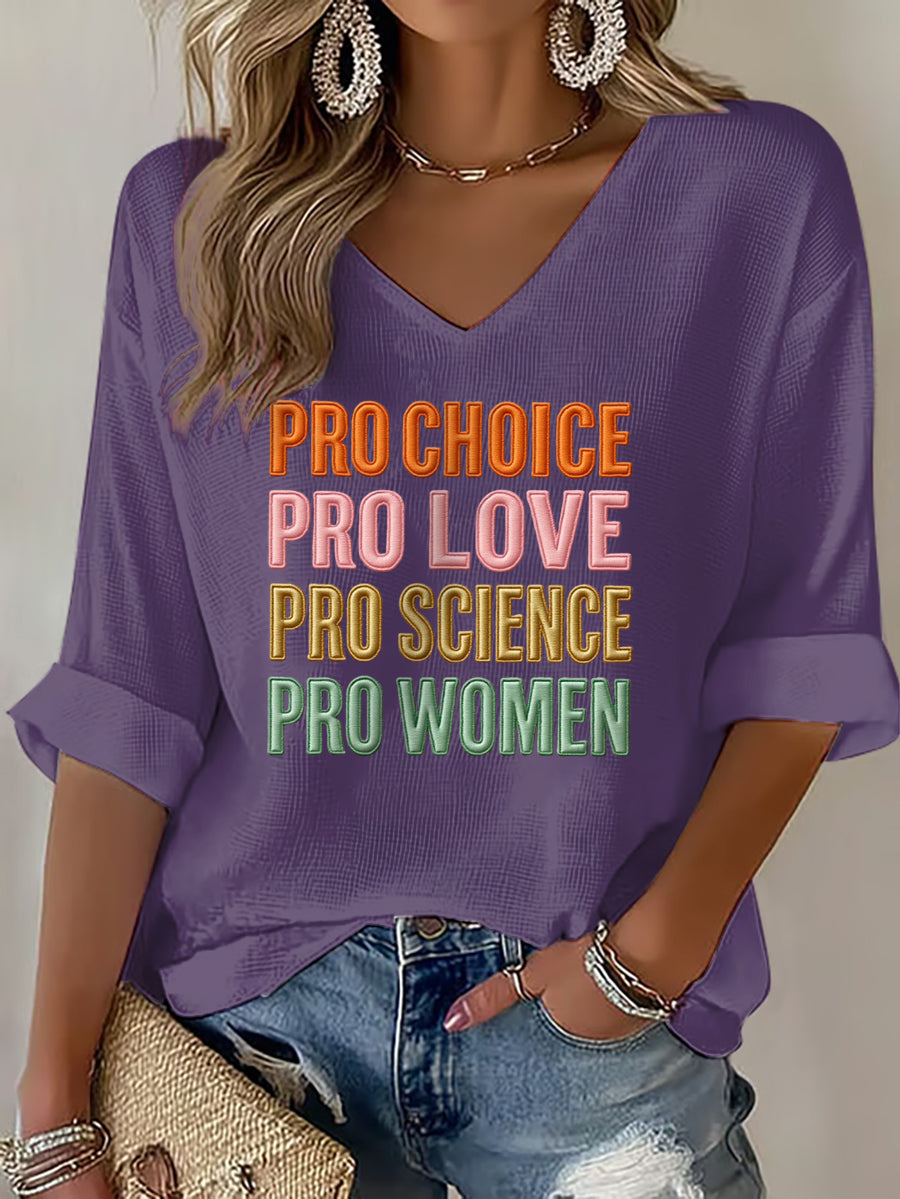 Women's Pro Choice Print Waffle T-shirt