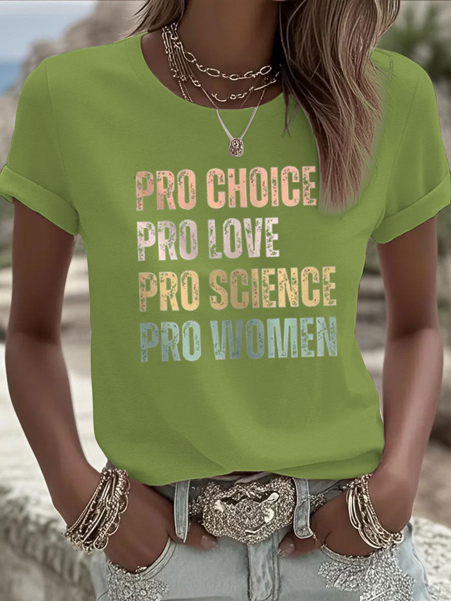 Women's Pro Choice short-sleeved T-shirt