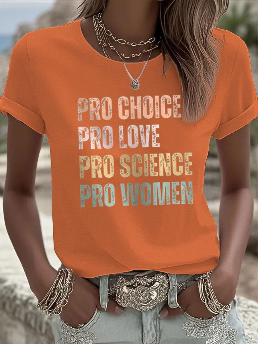 Women's Pro Choice short-sleeved T-shirt