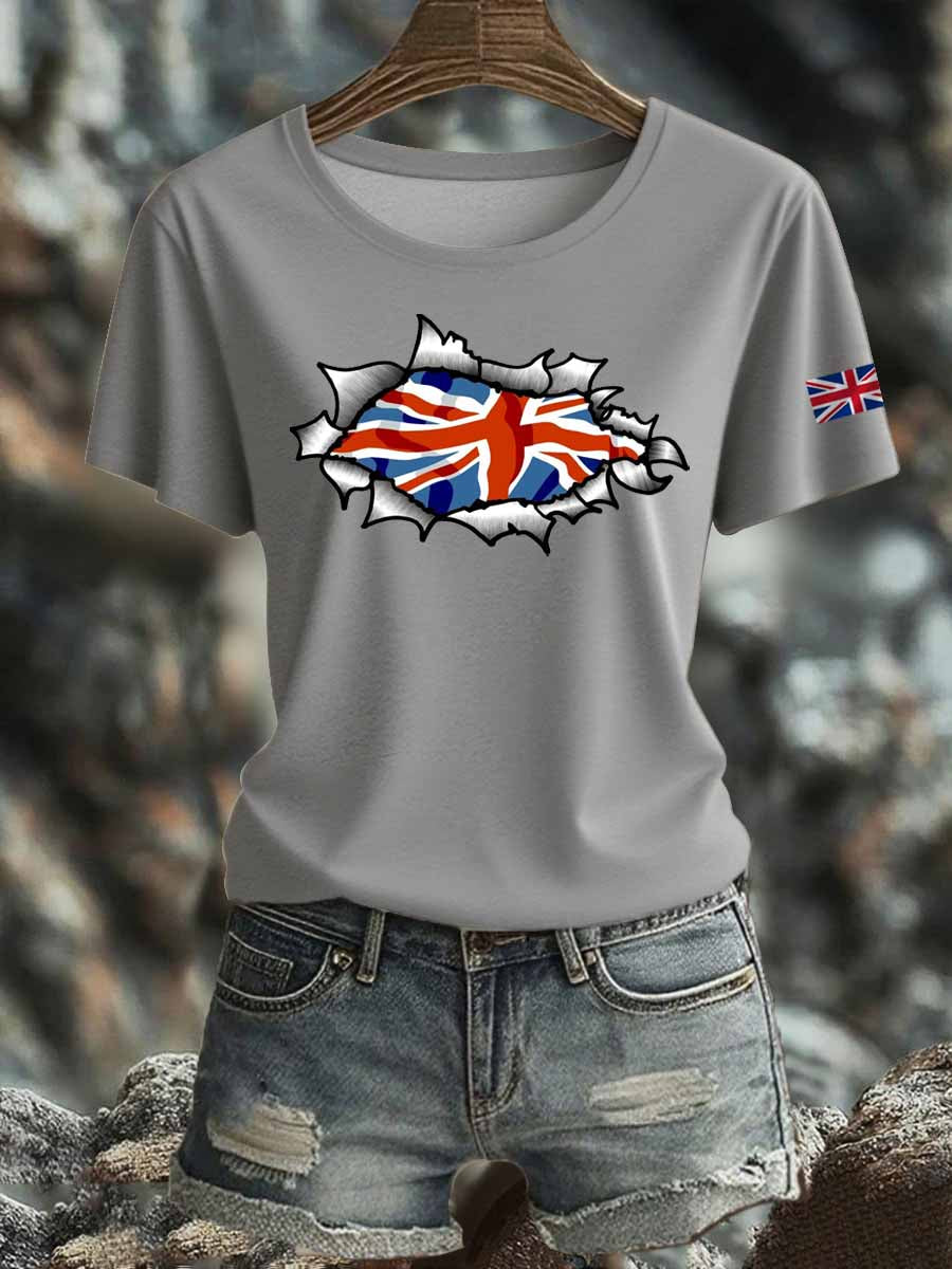 Women's British Iron On Short Sleeve T-Shirt