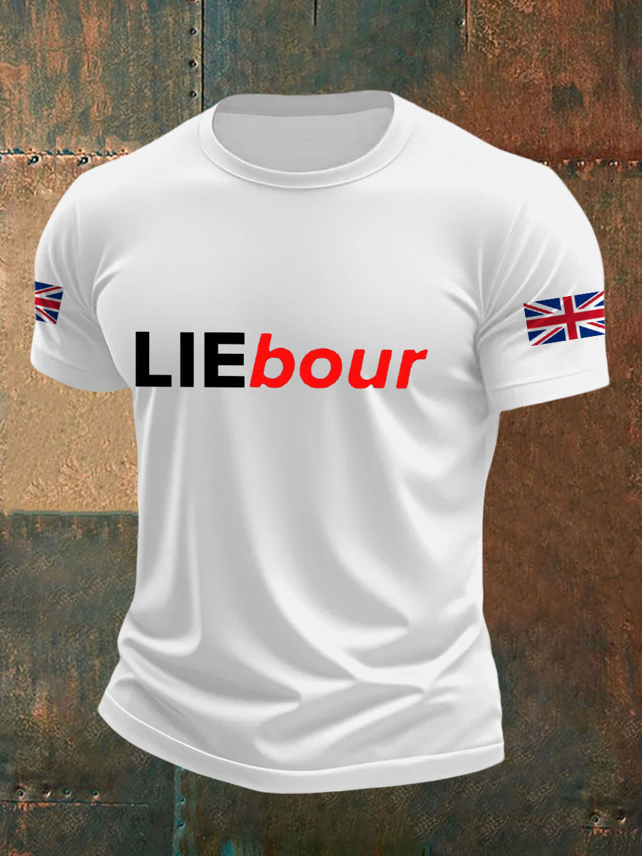 Men's UK Flag Funny Printed Casual Tops