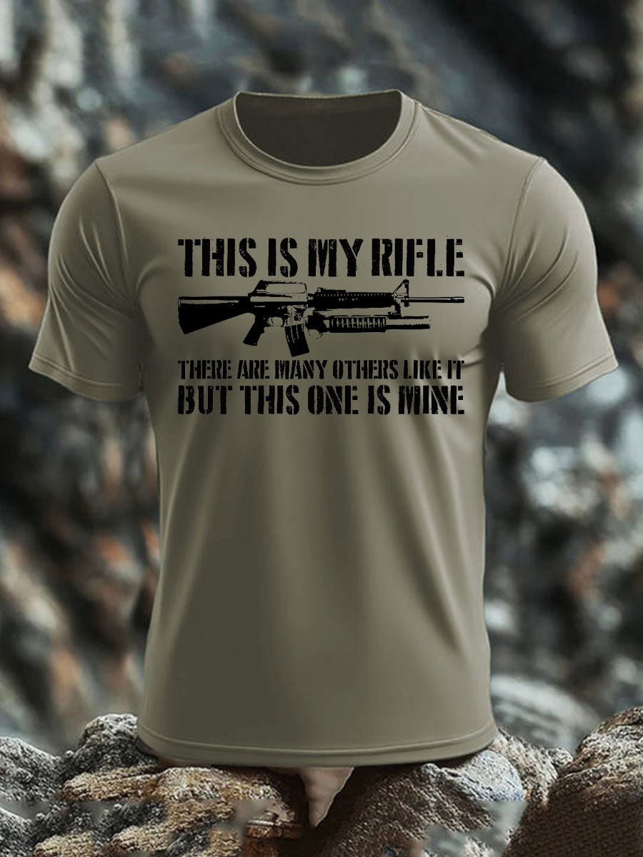 Men's British Veteran imitation cotton short-sleeved T-shirt