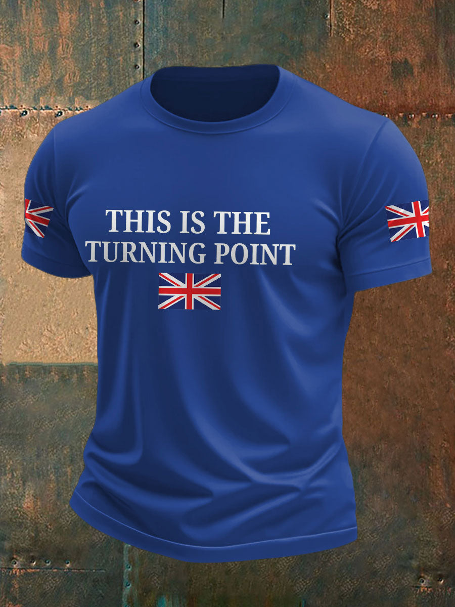 Men's Turning Point UK Flag Printed T-shirt