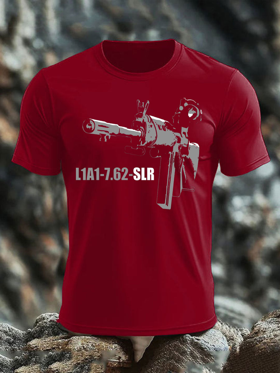 Men's British Veteran imitation cotton short-sleeved T-shirt