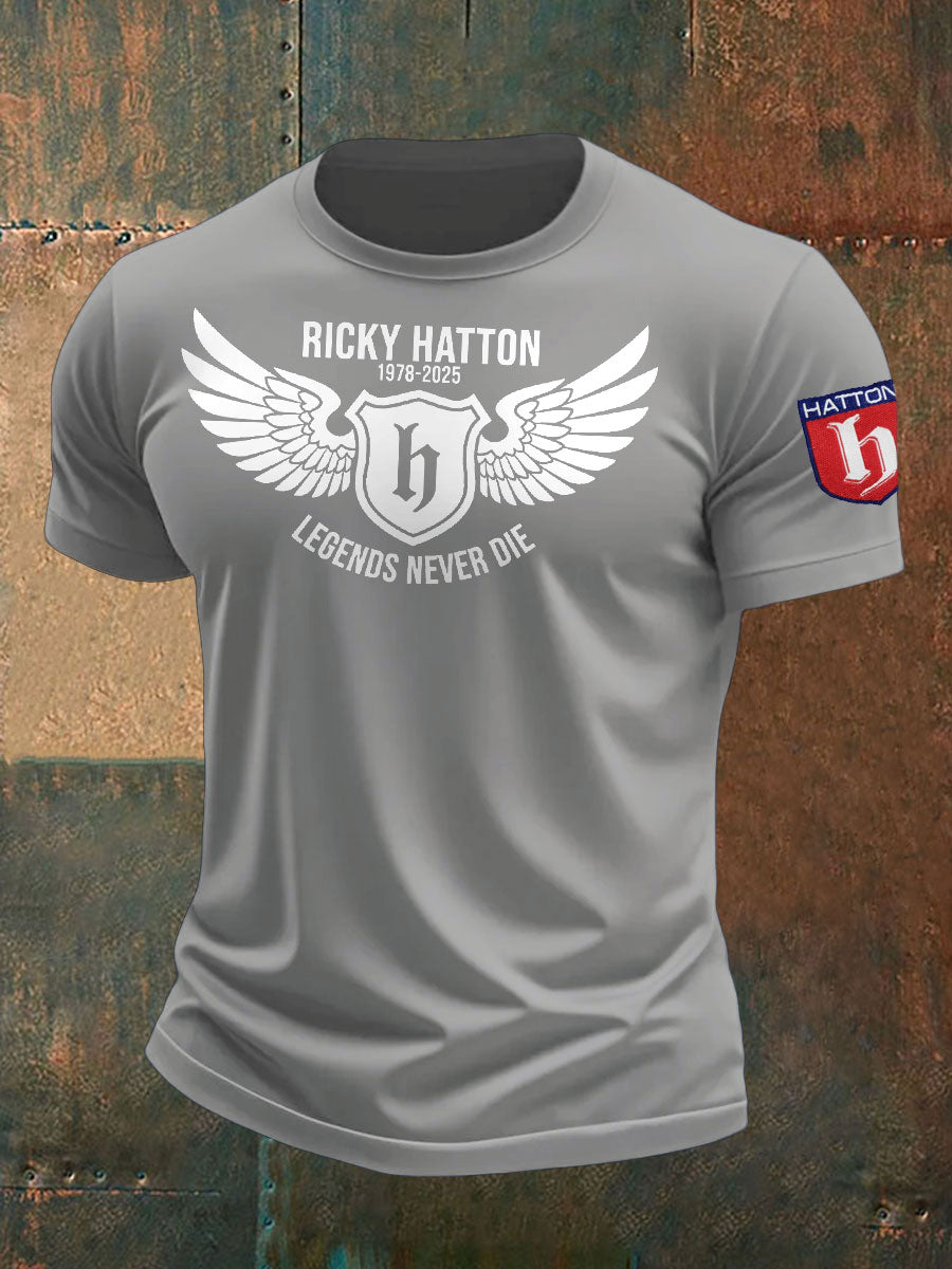 Men's Boxing Lover Rip Hitman Legend Printed T-Shirt