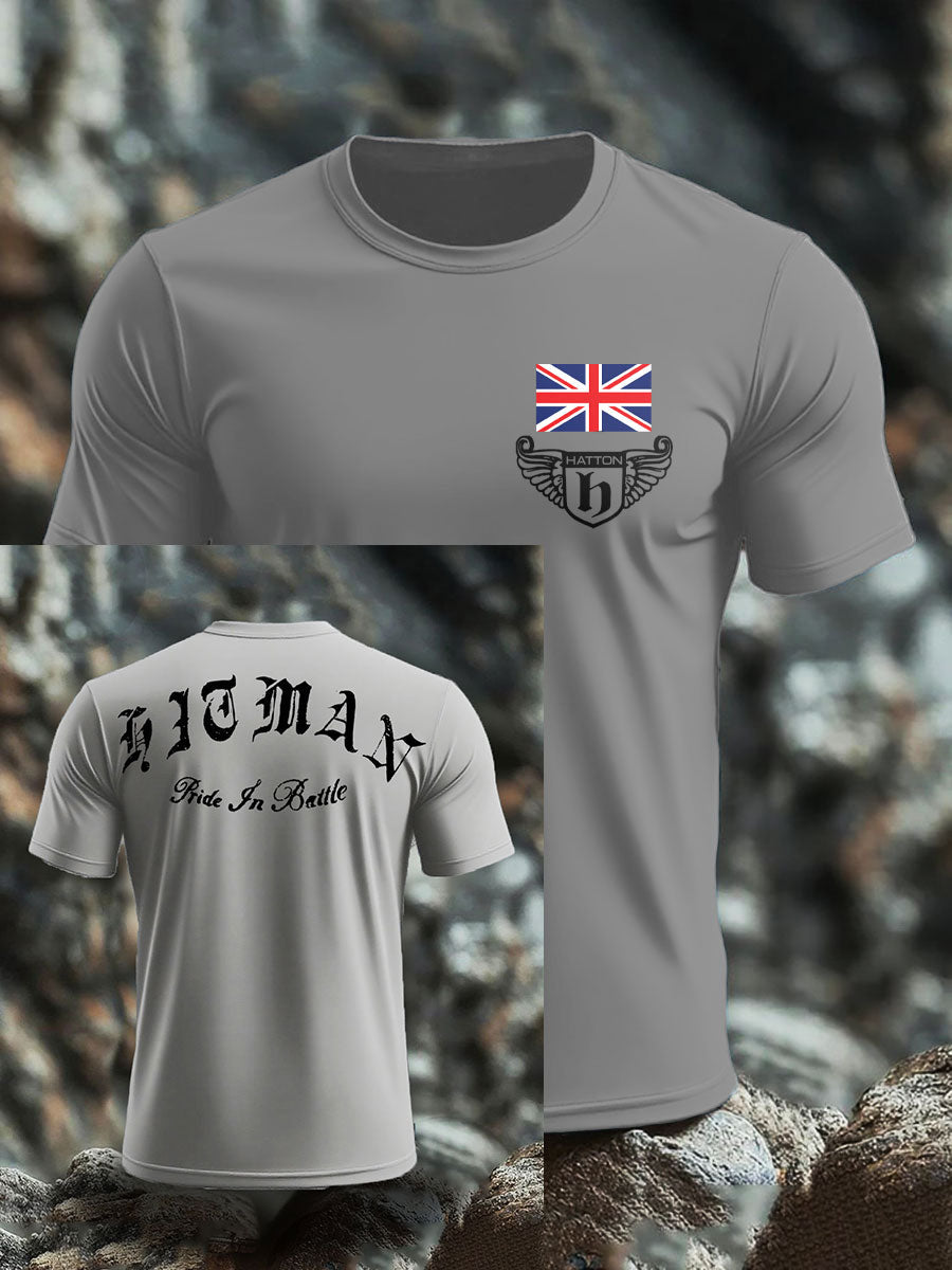 Men's Boxing Lover Rip Hitman Legend Printed T-Shirt